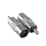 Kable - Adapter wtyk RCA (cinch) na gniazdo antenowe - miniaturka - grafika 1
