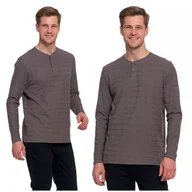 Koszulki męskie - Elegancka Koszulka Męska Z Długim Rękawem Longsleeve Bawełna Moraj Xl - miniaturka - grafika 1