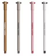 Długopisy - Happy Color Długopis ścieralny uszatki 0,5mm niebieski - miniaturka - grafika 1