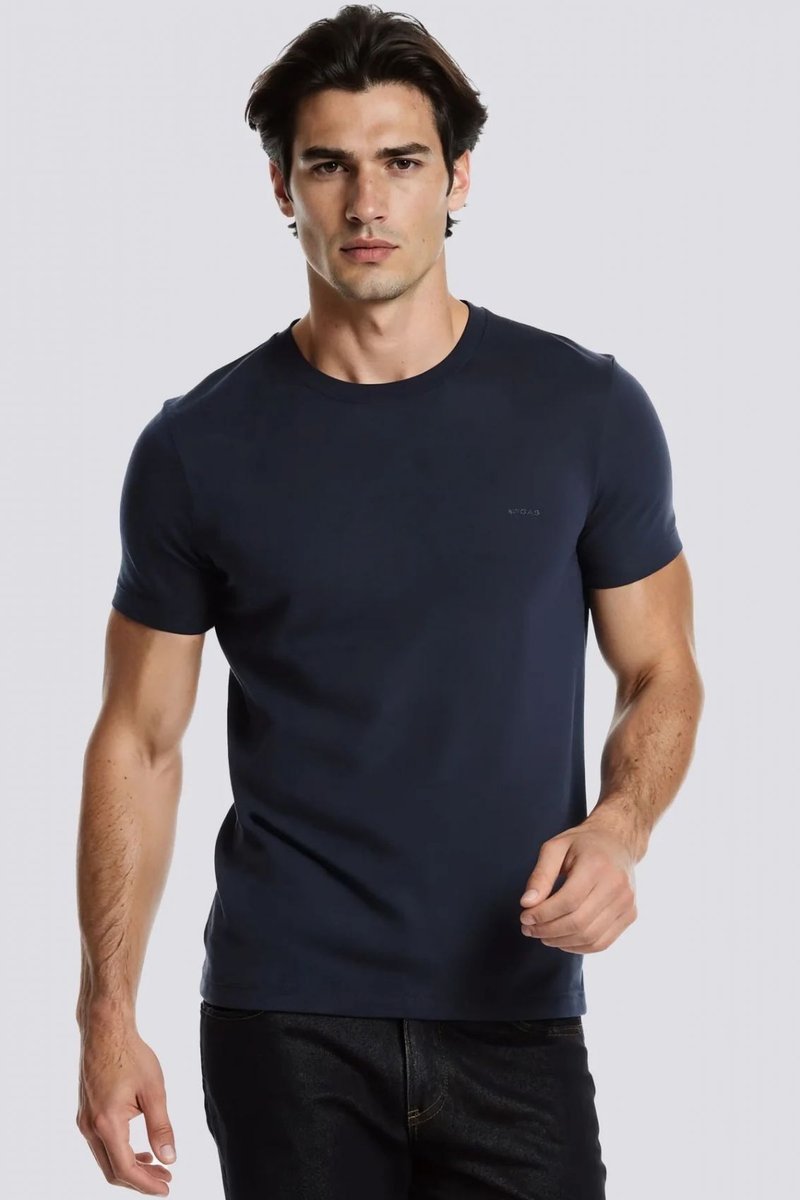 T-shirt męskie gas jeansy 543886 185020 scuba 1721 true niebieski