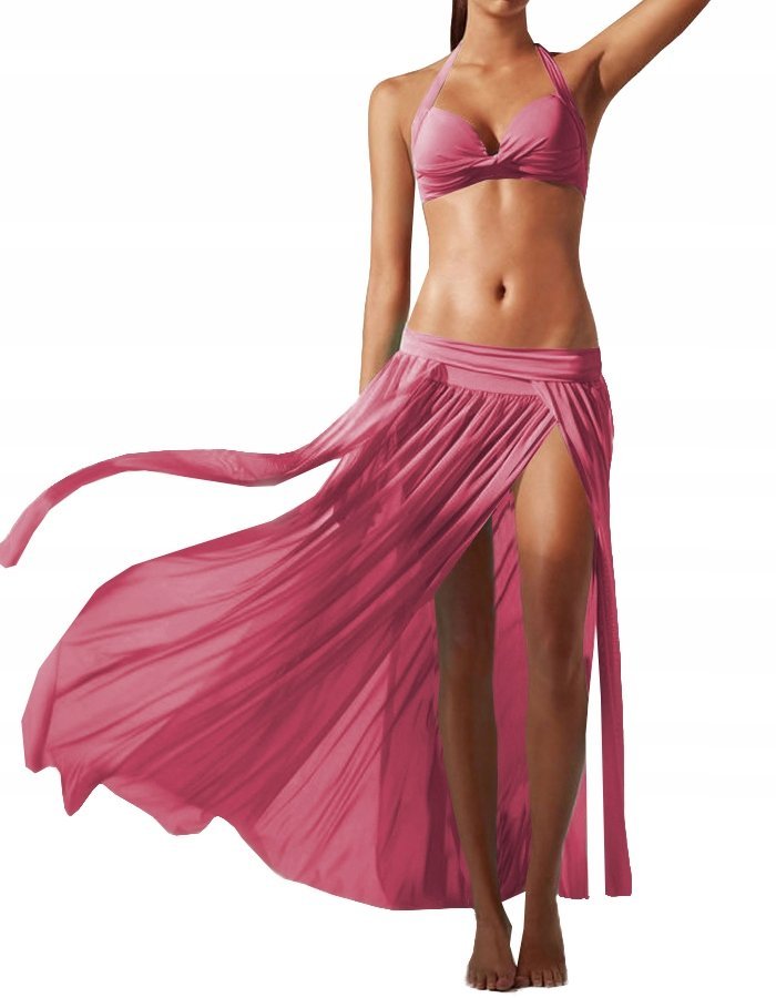 Zwiewna Długa Spódnica Damska Letnia Spódniczka Tiulowa Maxi Plażowa Kolory