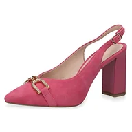 Czółenka - CAPRICE Damskie czółenka 9-9-29600-20, z paskiem w kolorze fuksji (fuksja zamsz), 37,5 EU, fuksja Suede, 37.5 EU - miniaturka - grafika 1