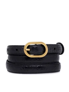 Gino Rossi Pasek Damski BLYL23005 Czarny - Paski - miniaturka - grafika 1