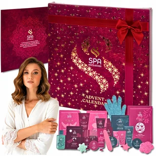 Kalendarz Adwentowy Z Kosmetykami Zestaw Kosmetyki Do Pielęgnacji Spa - Ozdoby bożonarodzeniowe - miniaturka - grafika 1