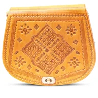 Torebki damskie - Torebka Damska Listonoszka Skórzana Na Ramię Orientalna Etniczna Z Maroko - miniaturka - grafika 1