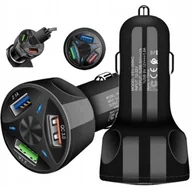 Ładowarki samochodowe - ŁADOWARKA SAMOCHODOWA DO AUTA SAMOCHODU GNIAZDO ZAPALNICZKI 3 X USB - miniaturka - grafika 1