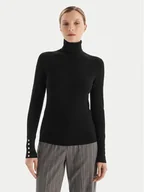 Swetry damskie - Fracomina Golf FR25WT7001K42101 Czarny Regular Fit - miniaturka - grafika 1