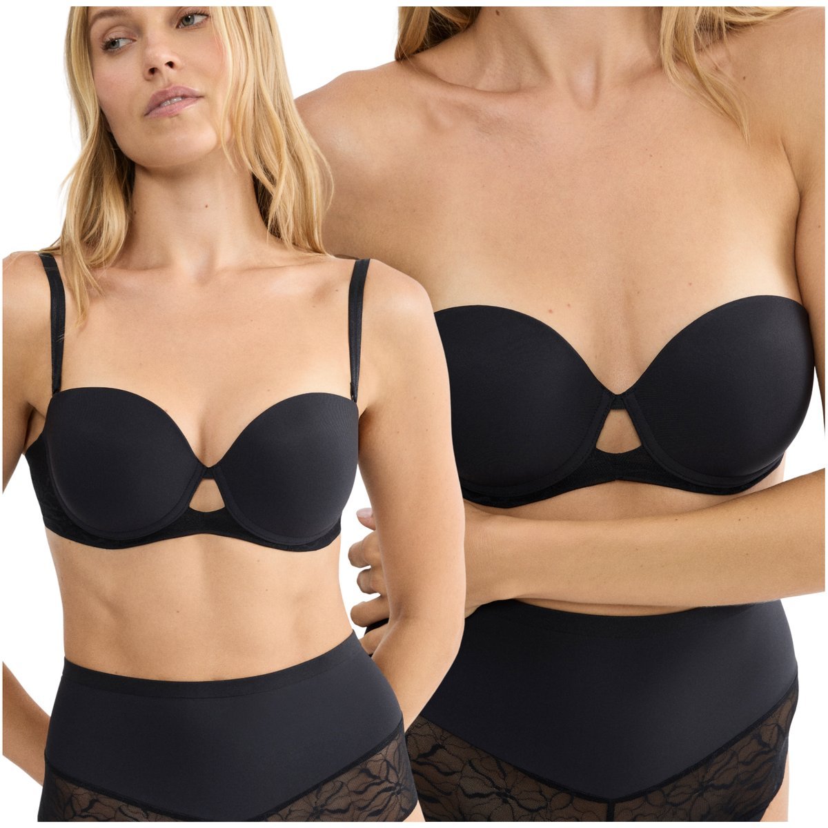 Biustonosz usztywniany stanik strapless Triumph COMFORT CONTOUR WDP 80B