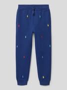 Piżamy chłopięce - Spodnie dresowe z wyhaftowanym logo model ‘ATHLETIC’ - miniaturka - grafika 1