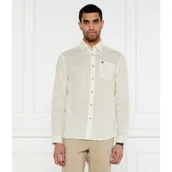 Koszule męskie - Napapijri Lniana koszula | Regular Fit - miniaturka - grafika 1