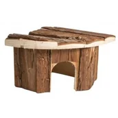 Akcesoria dla gryzoni - PanamaPet Domek narożny dla gryzoni, drewniany, 15x15x11cm - miniaturka - grafika 1