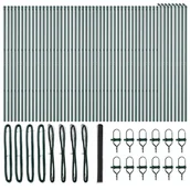 Ogrodzenia - Lumarko Ogrodzenie z słupkami Szary 1.5 x 100 m Stal pokryta PCV - miniaturka - grafika 1