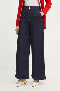 Fracomina jeansy damskie kolor granatowy FR25SV3014D46093 - Spodnie damskie - miniaturka - grafika 1