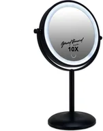 Lusterka do makijażu - Dvipusis makiažo veidrodis iš juodo matinio metalo su LED šviesa Gerard Brinard, 33x21x14 cm - miniaturka - grafika 1