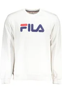 Bluzy męskie - BIAŁA BLUZA MĘSKA FILA BEZ ZAMKA - miniaturka - grafika 1