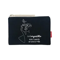 Kosmetyczki, organizery i kuferki - hello-bags Damski N-002-lounmöglich kosmetyczka/portfele, czarny, średni, czarny, m - miniaturka - grafika 1