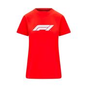 Koszulki i topy damskie - Koszulka T-shirt damska Logo czerwona Formula 1 2023 - miniaturka - grafika 1
