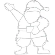 Oświetlenie świąteczne - Figurka świetlna CHRISTMAS DECORATION Mikołaj - miniaturka - grafika 1