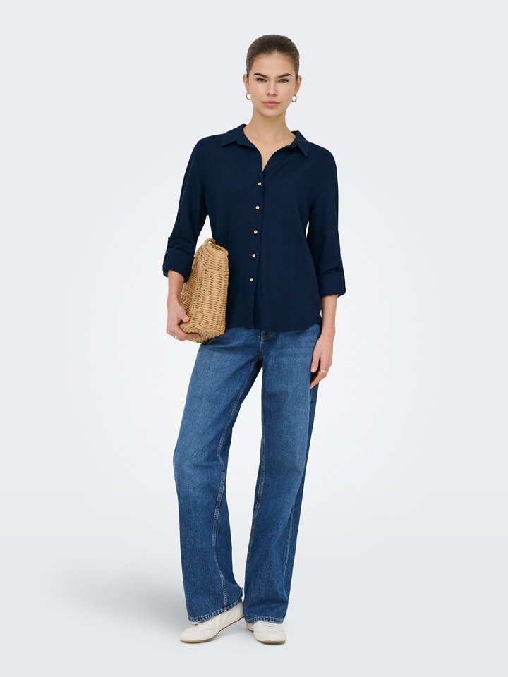 ONLY Bluzka w kolorze granatowym