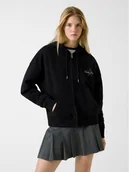 Bluzy damskie - Guess Jeans Bluza 180727 Czarny Classic Fit - miniaturka - grafika 1