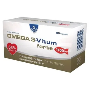 Suplement diety, OLEOFARM Omega 3-Vitum Forte, kwasy omega, na odporność, 60 kapsułek - Przeziębienie i grypa - miniaturka - grafika 1