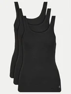 Koszulki i topy damskie - Calvin Klein Underwear Komplet 3 topów LV00QS7493 Czarny Regular Fit - miniaturka - grafika 1