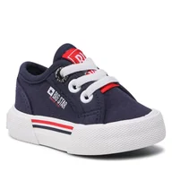 Trampki damskie - Big Star Tenisówki JJ374163 Navy - miniaturka - grafika 1