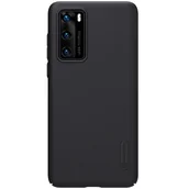 Etui i futerały do telefonów - Nillkin Super Frosted Shield - Etui Huawei P40 (Black) - miniaturka - grafika 1