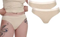 Majtki damskie - Majtki damskie FIGI 2 SZTUKI Sloggi GO Ribbed R Tai C2P 2 RÓŻNE KOLORY XS - miniaturka - grafika 1