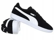 Sneakersy damskie - Buty damskie Puma Smash v2 Sd 365176-01 sneakersy skórzane czarne damskie - miniaturka - grafika 1