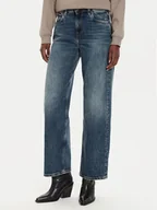 Spodnie damskie - Pepe Jeans Jeansy PL204699 Granatowy Loose Fit - miniaturka - grafika 1