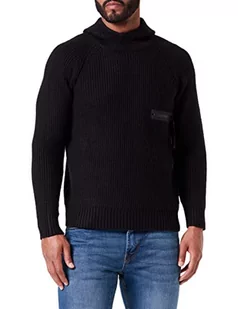 Replay Męska bluza z kapturem, 098 BLACK, S - Bluzy męskie - miniaturka - grafika 1