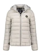 Kurtki damskie - Geographical Norway Kurtka pikowana "Atikamap" w kolorze jasnoszarym - miniaturka - grafika 1