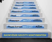 Pomoce naukowe - Naklejki na schody: Najwyższe Szczyty Kontynentów - miniaturka - grafika 1