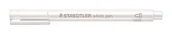 Markery permanentne - Happy Color Marker Metaliczny Staedtler M Okrągła Końcówka Biały S-8323-0 - miniaturka - grafika 1