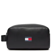 Kosmetyczki, organizery i kuferki - Kosmetyczka Tommy Jeans Heritage AM0AM12084 Czarny - miniaturka - grafika 1