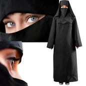 Stroje karnawałowe - Str��j Arabki Arabka Muzu��manka Burka R. Uniwersalny Burka Kostium Halloween - miniaturka - grafika 1