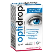 Krople do oczu - Optidrop Intensywne Nawilżenie, krople do oczu, 10 ml - miniaturka - grafika 1