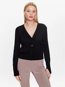Swetry damskie - Calvin Klein Kardigan K20K205778 Czarny Slim Fit - miniaturka - grafika 1