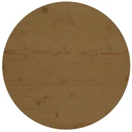 Blaty meblowe i parapety okienne - Blat stołu, brązowy, Ø70x2,5 cm, lite drewno sosnowe - miniaturka - grafika 1