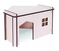 Akcesoria dla gryzoni - COMFY, Pi/Com Domek Drewniany składany, Narożny 2, 113989 - miniaturka - grafika 1