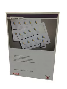 Papier OKI Business Cards [ 20 po 10 wizytówek ] - Papier do drukarek - miniaturka - grafika 1