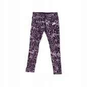 Legginsy - Getry legginsy dziewczęce fioletowe NIKE 6 lat - miniaturka - grafika 1