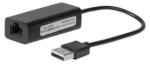 MicroConnect USB2.0 to Ethernet Black USBETHB - Adaptery i przejściówki - miniaturka - grafika 1