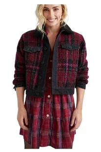 Kurtka damska Desigual Aciano krótka przejściowa w kratę różowa -L - Kurtki damskie Kurtka damska Desigual Aciano krótka przejściowa w kratę różowa -L - Kurtki damskie - miniaturka - grafika 1