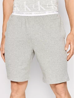 Piżamy męskie - Szorty piżamowe 000NM1906E Szary Regular Fit - Calvin Klein Underwear - grafika 1
