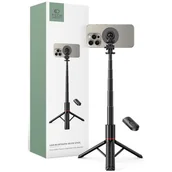 Selfie stick - Selfie Stick L06S Magsafe Bluetooth statyw Tripod Black - miniaturka - grafika 1