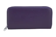 Portfele - Portfel skórzany z zabezpieczeniem RFID - Fioletowy - miniaturka - grafika 1