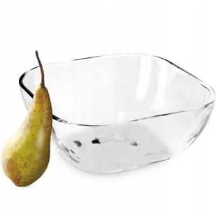 Salaterka szklana Carini 20 cm, przezroczysta - Miski i półmiski - miniaturka - grafika 1