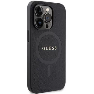 Guess GUHMP14XPSAHMCK iPhone 14 Pro Max 6.7" czarny/black hardcase Saffiano MagSafe - Etui i futerały do telefonów - miniaturka - grafika 4